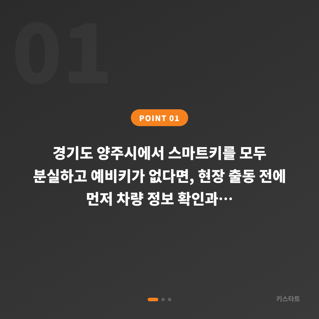 경기도 양주시 차키분실 전체 분실했을 때 예비키 없으면 먼저 확인할 점 - 상황 요약