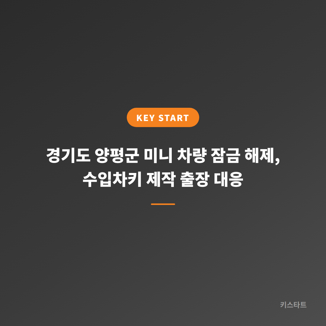 경기도 양평군 미니 차량 잠금 해제, 수입차키 제작 출장 대응