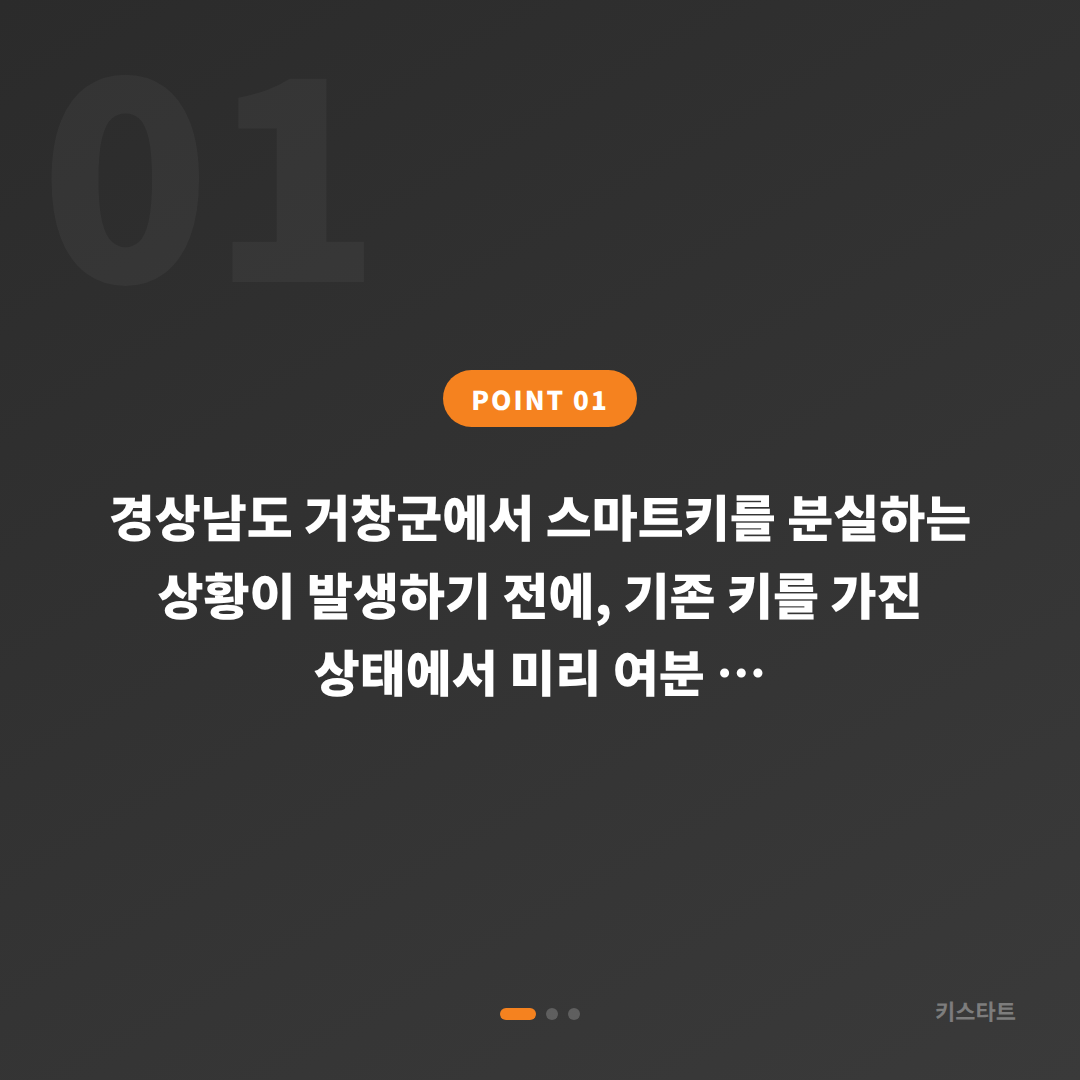 경상남도 거창군 수입차키 제작 분실 전 준비하기 - 상황 요약