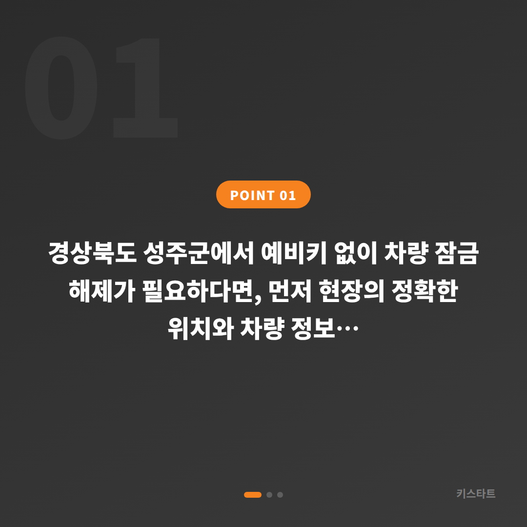 경상북도 성주군 수입차키 제작, 예비키 없을 때 차량 잠금 해제 대응 - 상황 요약