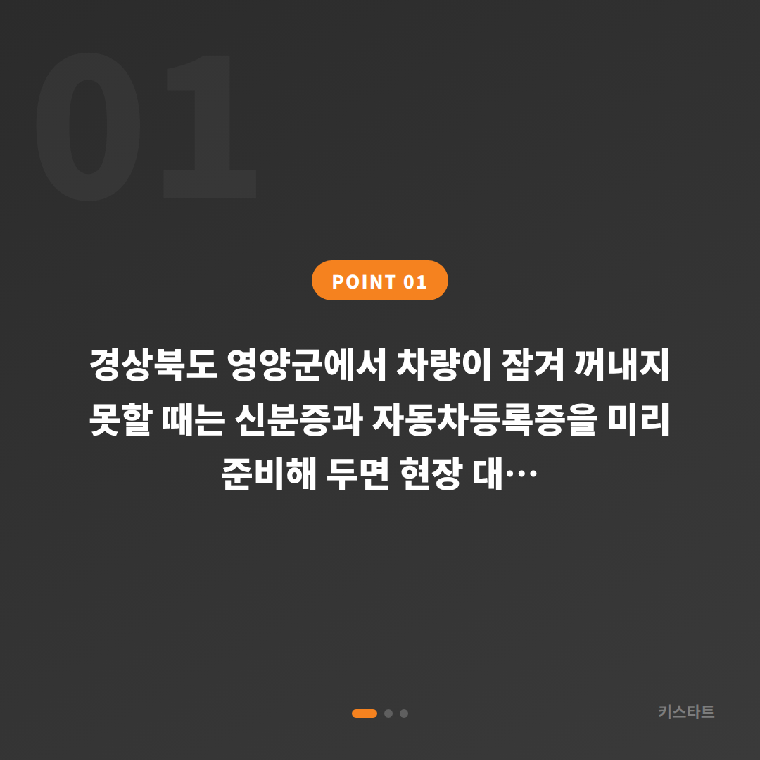 경상북도 영양군 수입차키 제작, 스마트키 분실 전 준비하기 - 상황 요약