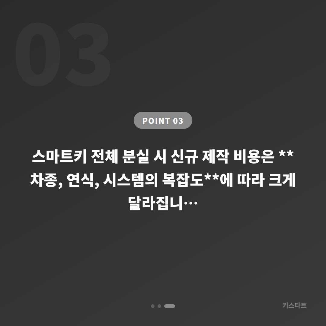 경상북도 영천시 스마트키 차키분실 전체 복원 안내 - 비용 참고