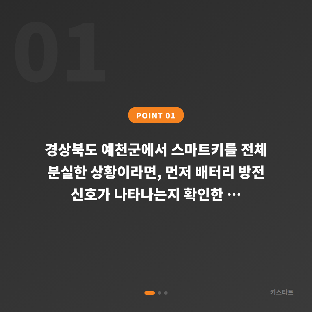 경상북도 예천군 차키분실 시 배터리 방전 신호 확인과 대응 방법 - 상황 요약