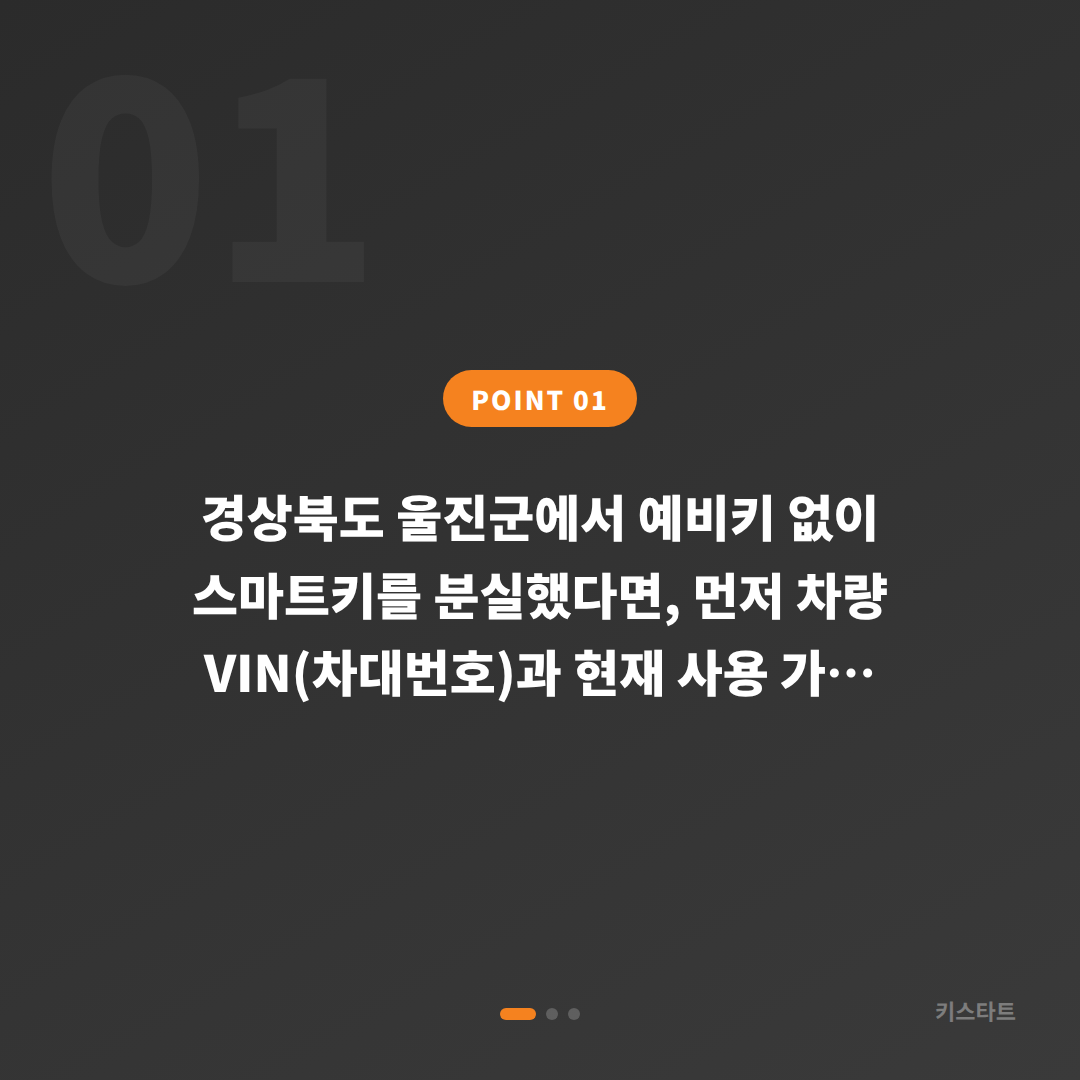 경상북도 울진군 수입차 차키분실 스마트키 제작 예비키 없을 때 - 상황 요약