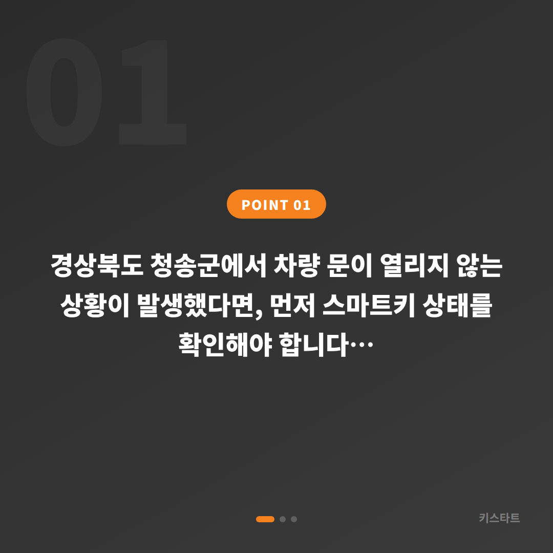 경상북도 청송군 수입차키 제작, 차량 잠금 해제 출동 - 상황 요약