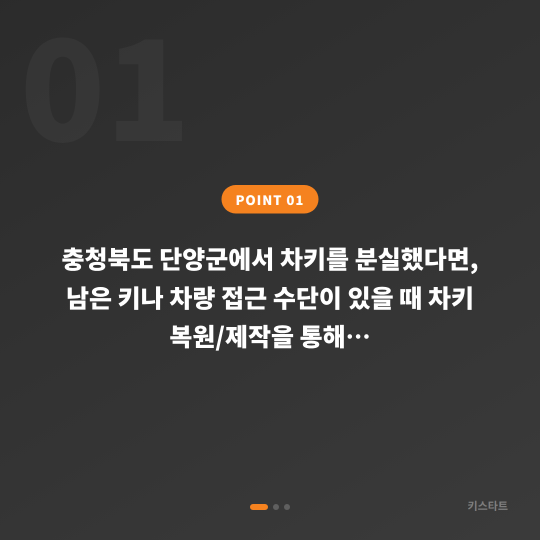 충청북도 단양군 차키분실 스마트키 수입차키 제작 가이드 - 상황 요약