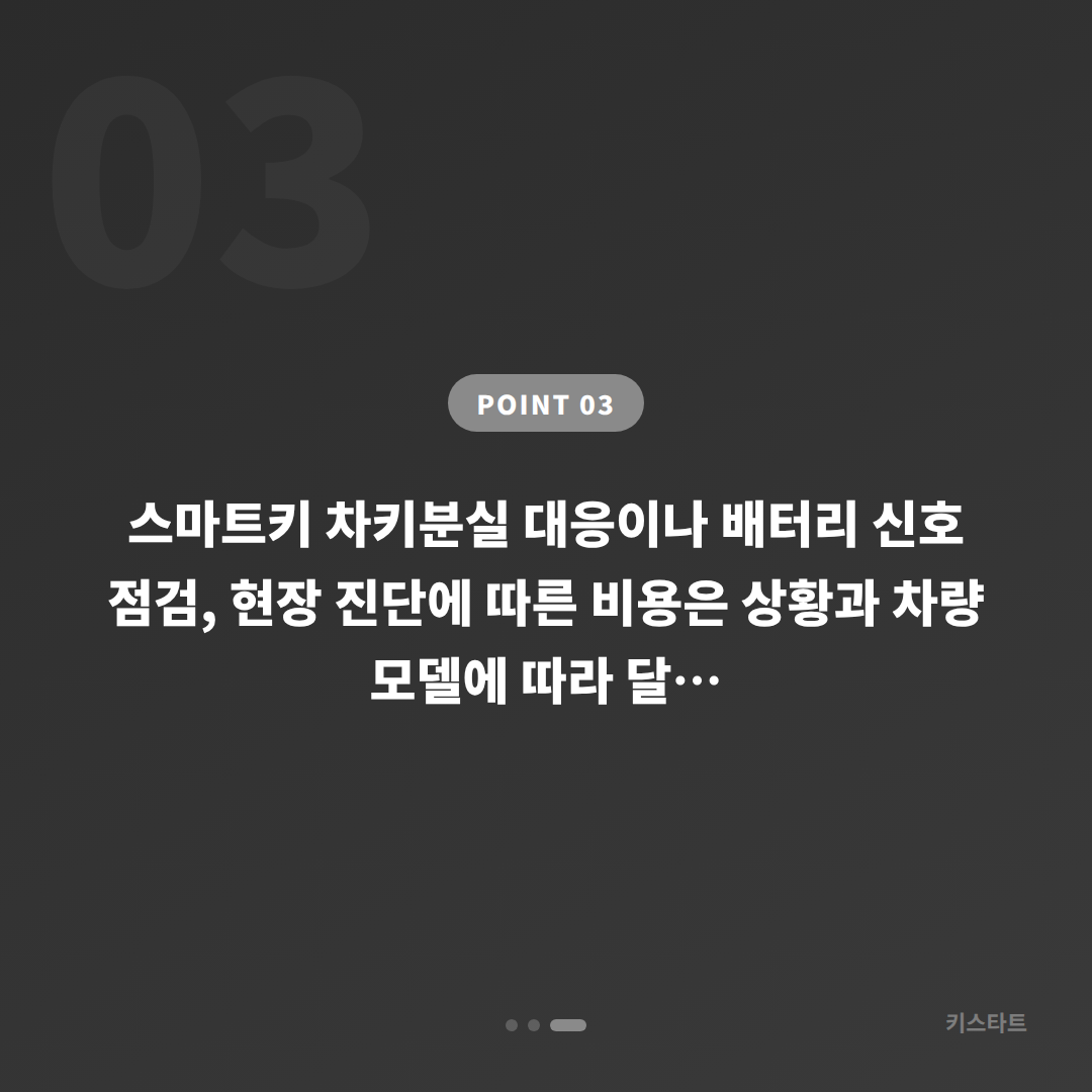 서울특별시 금천구 미니 배터리 신호 인식 문제와 스마트키 차키분실 대응 - 비용 참고