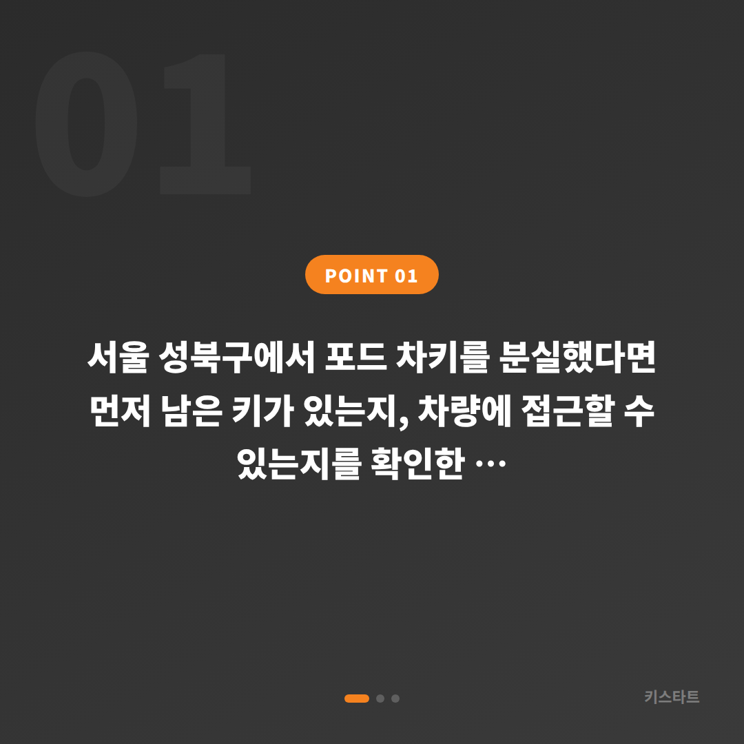 서울 성북구에서 포드 차키분실 시 수입차키 제작 전 확인해야 할 준비물과 절차 - 상황 요약