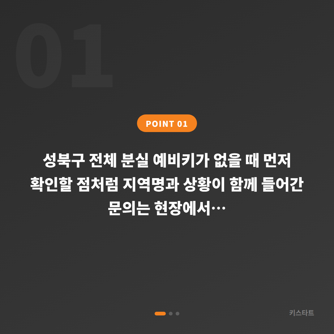 성북구 전체 분실 예비키가 없을 때 먼저 확인할 점 - 상황 요약