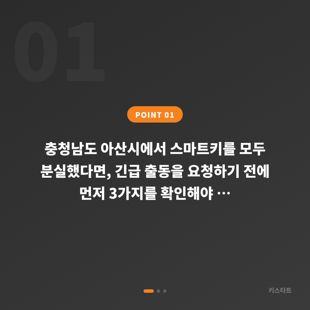 충청남도 아산시 차키분실, 긴급 출동 전 체크 포인트 - 상황 요약