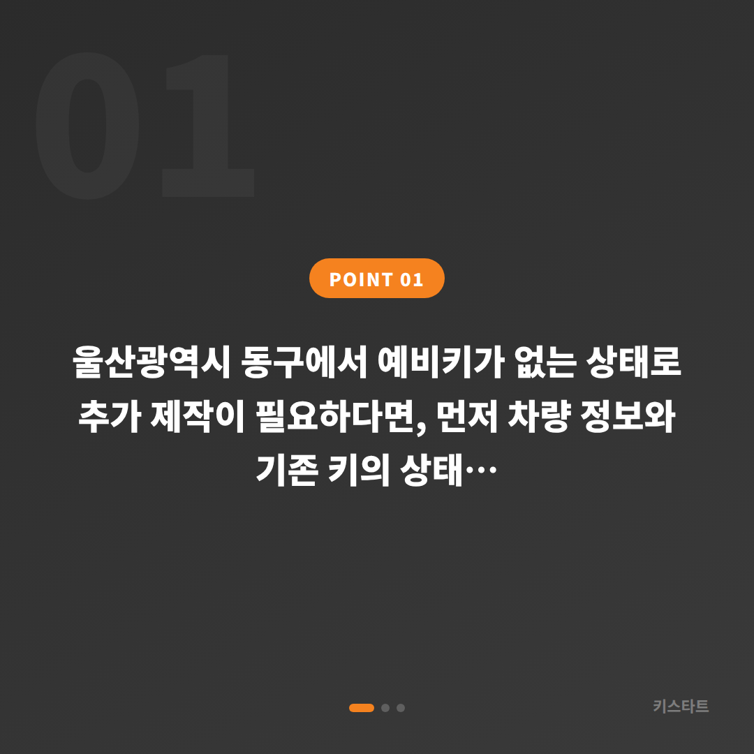울산광역시 동구 수입차키 제작, 예비키 추가 제작 전 필수 확인 사항 - 상황 요약