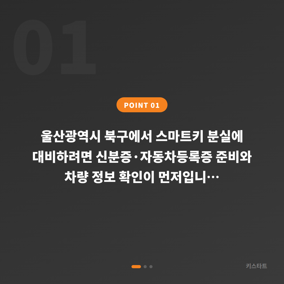 울산광역시 북구 차키분실, 분실 전에 준비하면 좋은 것 - 상황 요약