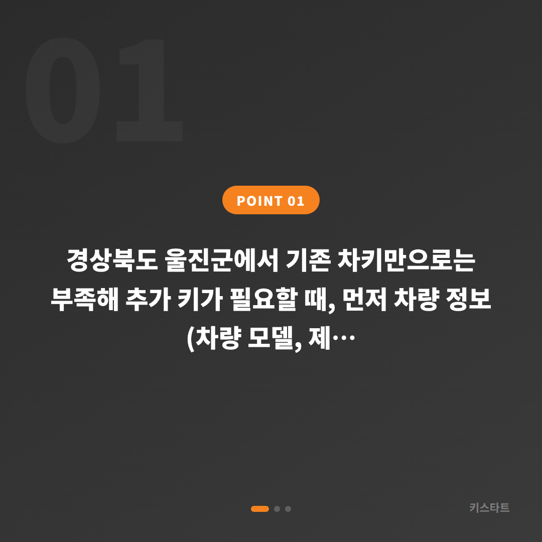 경상북도 울진군 수입차키 제작 — 예비키 추가 시 먼저 확인할 점 - 상황 요약