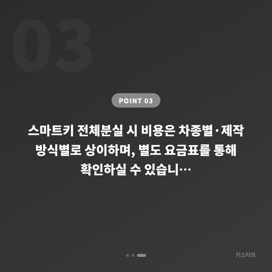 인천광역시 계양구 스마트키 전체분실 배터리 방전 대응 - 비용 참고