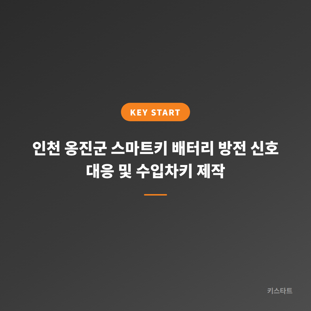 인천 옹진군 스마트키 배터리 방전 신호 대응 및 수입차키 제작