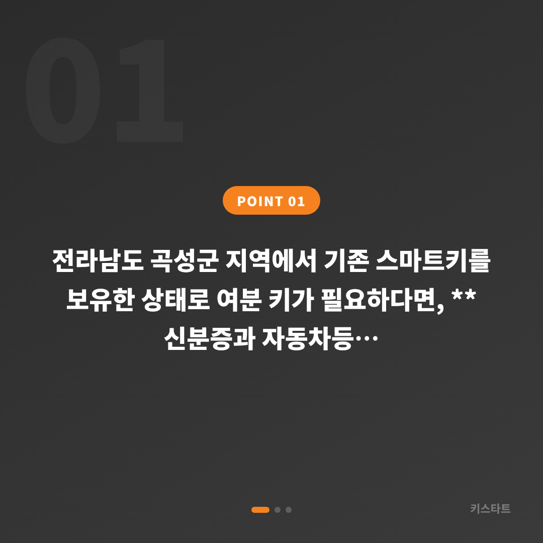 전라남도 곡성군 수입차키 제작, 여분 키 추가 제작 방법 - 상황 요약