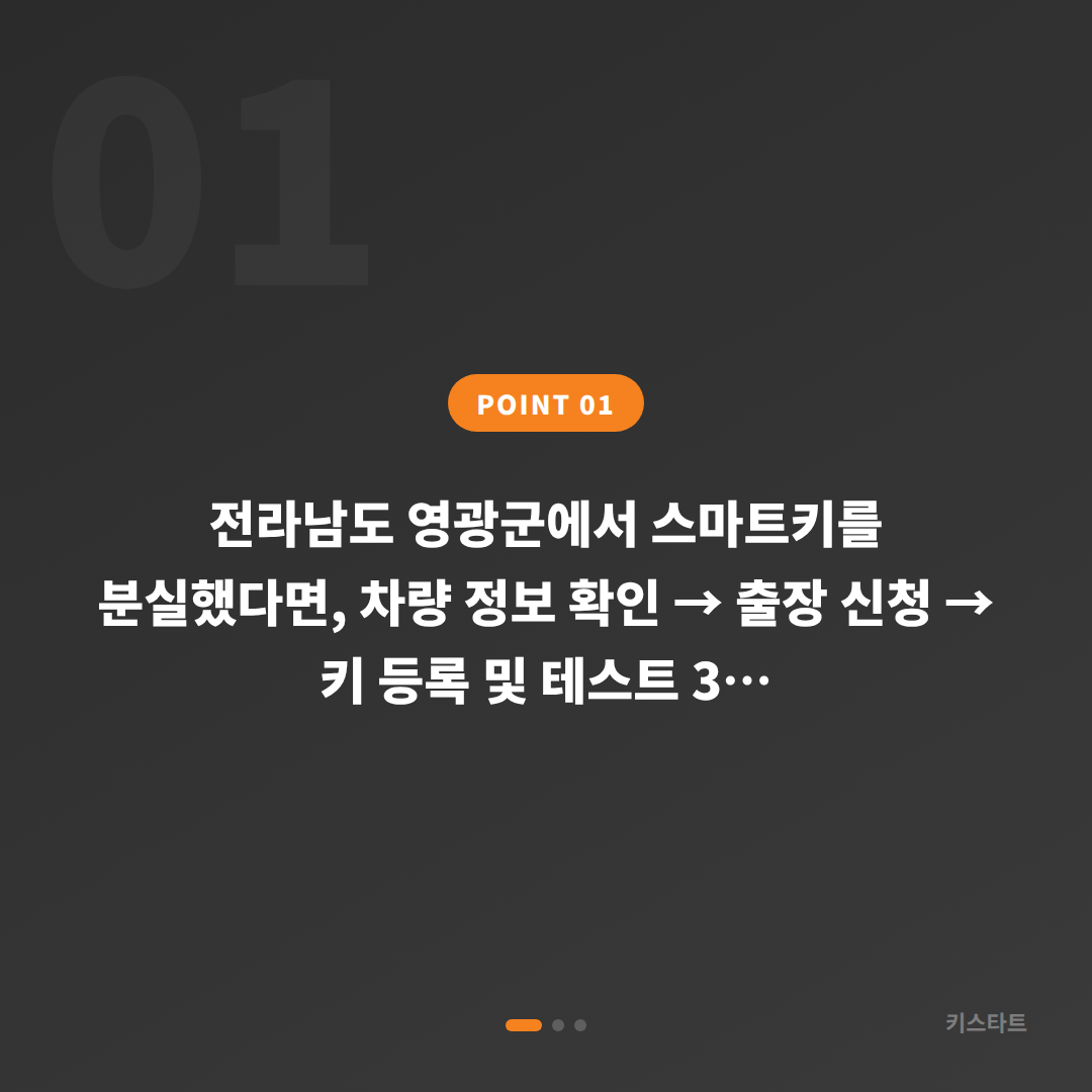 전라남도 영광군 수입차키 제작 분실 상황 대응 가이드 - 상황 요약