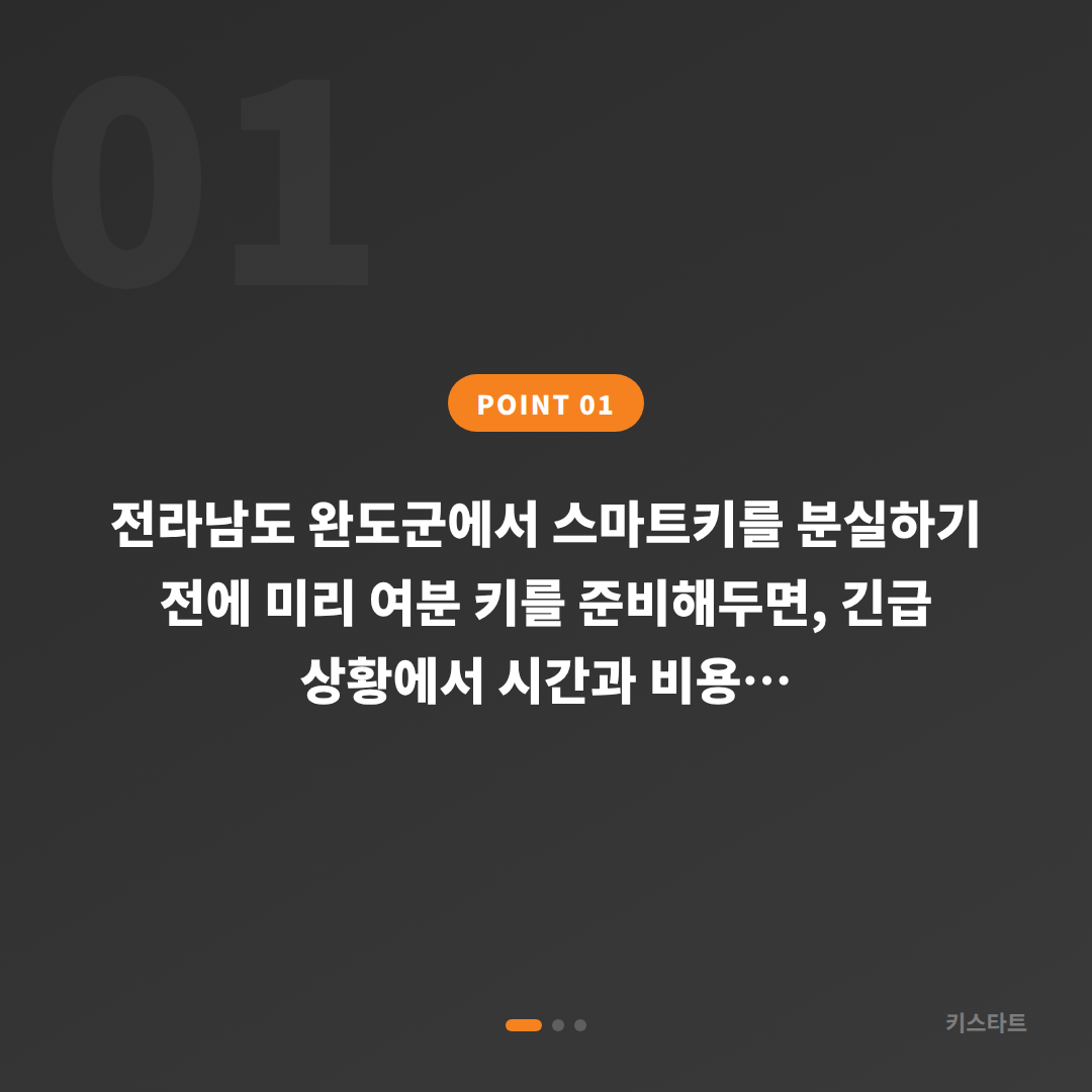 완도군 수입차키 제작 — 스마트키 분실 전에 여분 키 준비하기 - 상황 요약