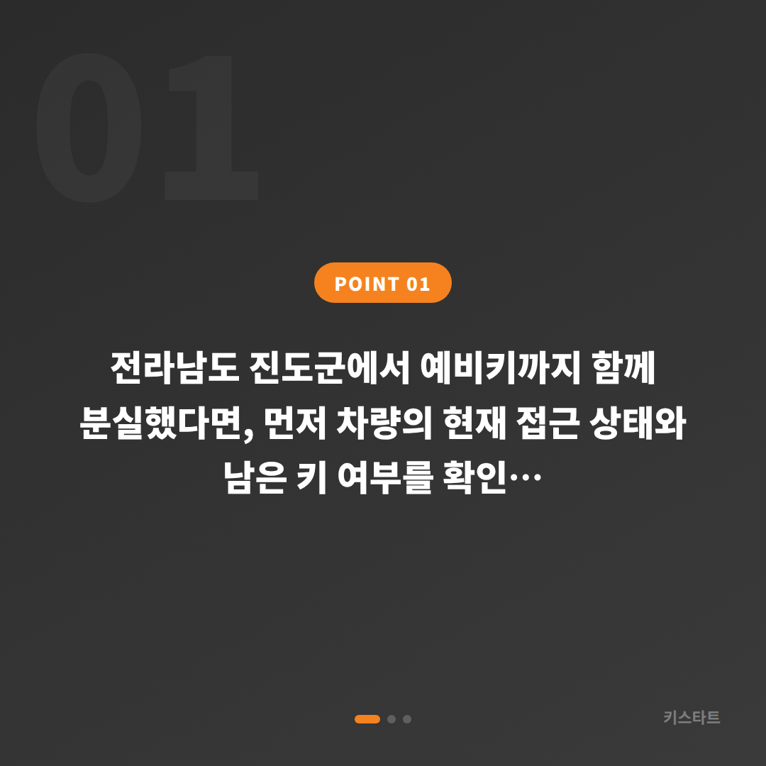 전라남도 진도군 차키분실 수입차키 제작 예비키 없을 때 확인사항 - 상황 요약