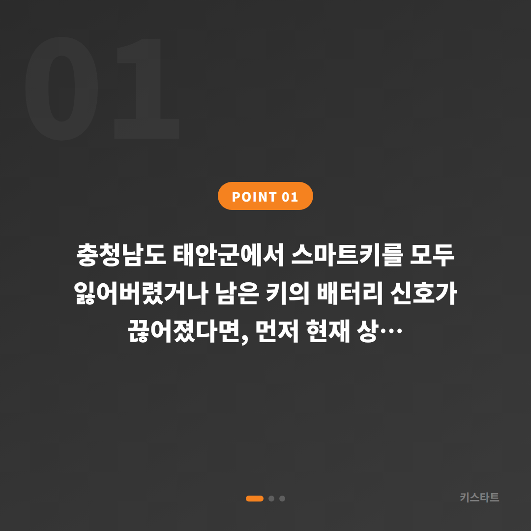 충청남도 태안군에서 차키분실·배터리 방전 신호 확인과 신규 제작 대응 - 상황 요약