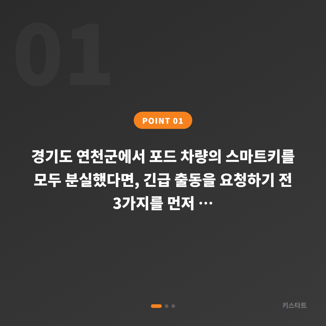 포드 경기도 연천군 차키제작 - 스마트키 전체 분실 시 현장 체크 포인트와 대응 - 상황 요약